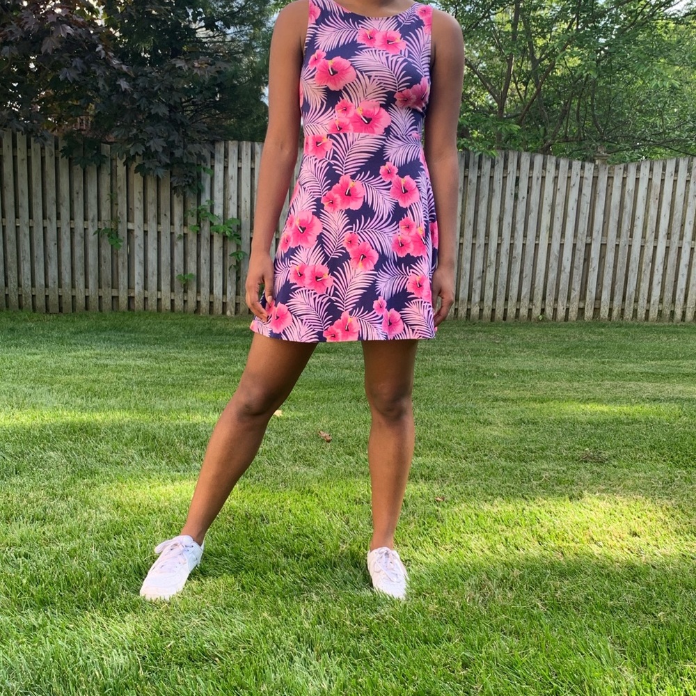 VS PINK Hibiscus Print Dress